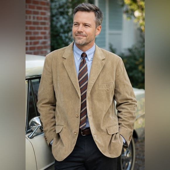 Sears Other - Vintage Sears Perma Prest Corduroy Blazer Tan Brown Men’s Jacket No Size Tag